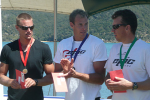 2008 lion island race l-r jeremy cotter tim jacobs david kissane photo epic kayaks australia.jpg